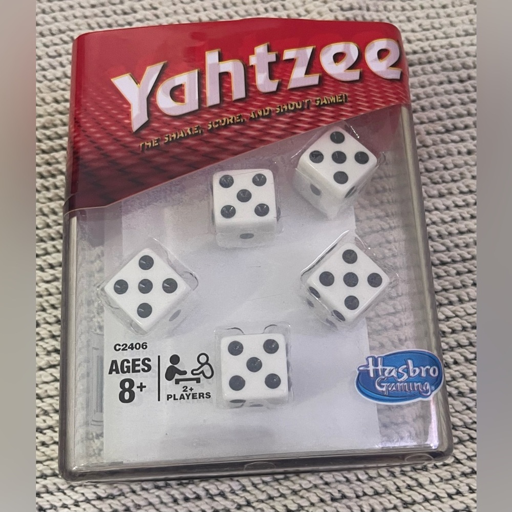 Yahtzee Dice Game - White